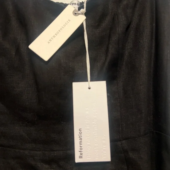 Reformation Black Off-Shoulder Dress - Picture 3 of 4